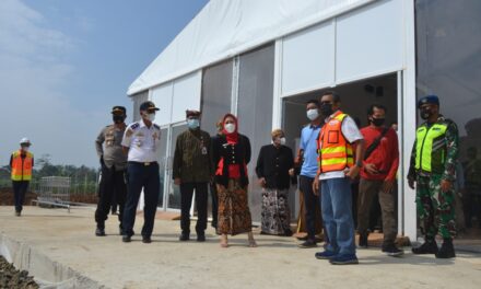Tenda Roder Untuk Terminal Sementara Bandara JB Soedirman Selesai Terpasang
