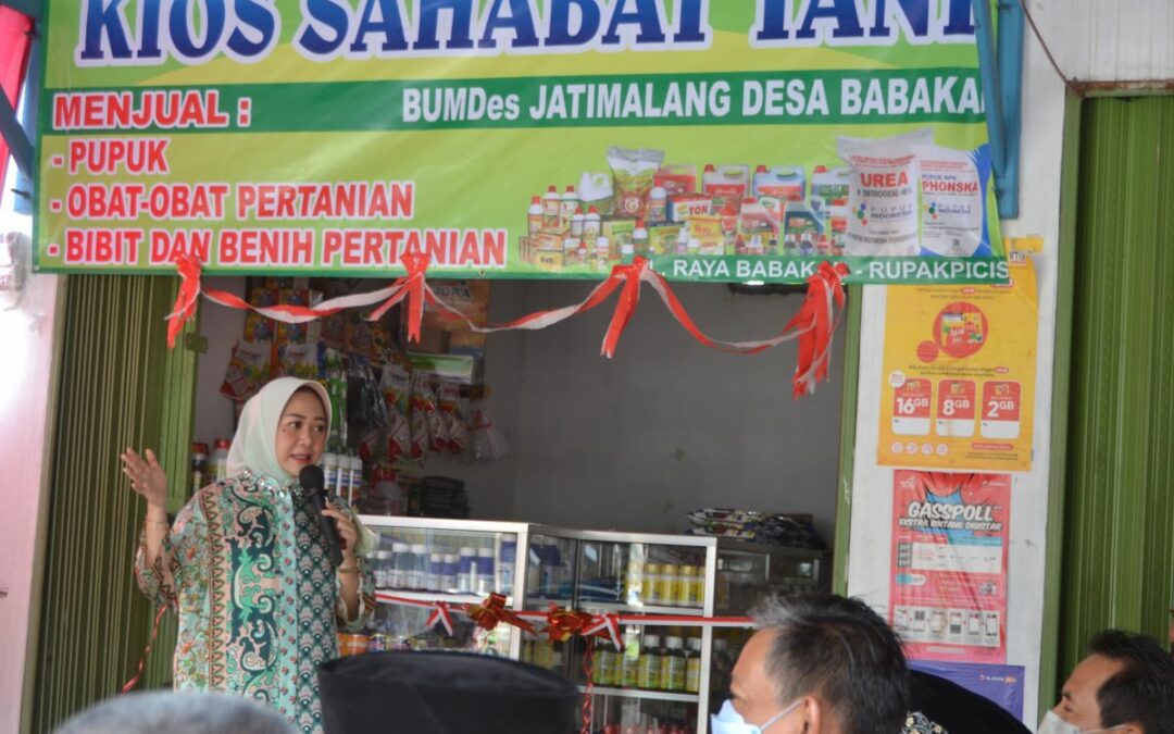 Kios Tani BUMDes Babakan Diresmikan,Bupati : Semoga Beri Manfaat Para Tani dan Pendapatan Asli Desa