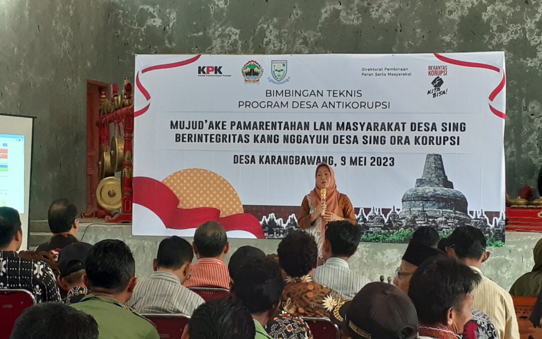 Karangbawang Jadi Percontohan Desa Anti Korupsi, Bupati Tiwi: Cegah Korupsi dari Desa