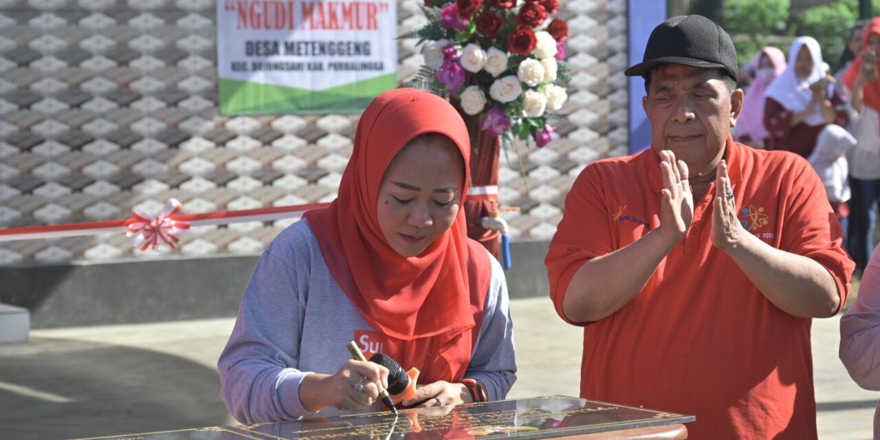 Gebrak Gotong Royong di Metenggeng, Bupati Tiwi Resmikan Bumdes Ngudi Makmur