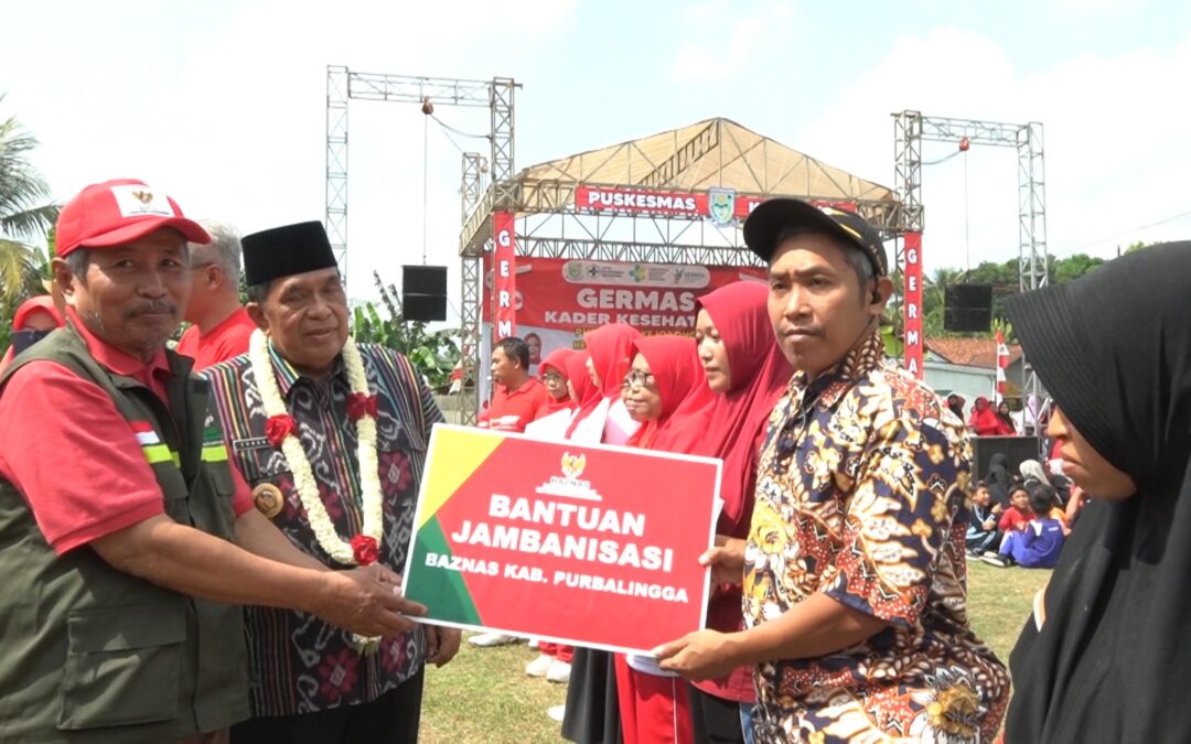Germas di Kejobong, Wabup Sudono Ajak Desa Stimulasi Jamban Sehat Masyarakat