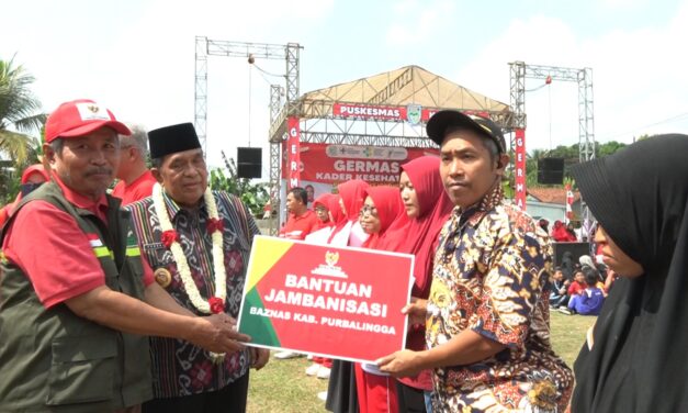 Germas di Kejobong, Wabup Sudono Ajak Desa Stimulasi Jamban Sehat Masyarakat