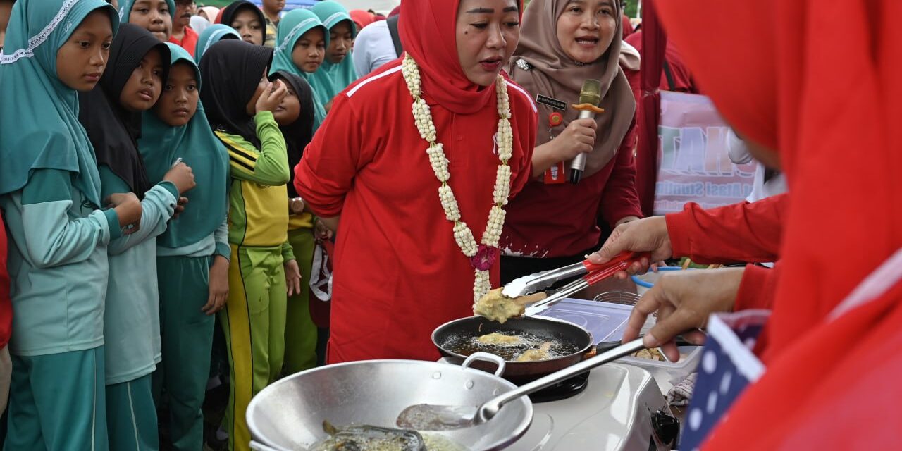 Germas di Karangreja, Bupati Tiwi Dorong Kader Kembangkan Inovasi Olahan Pangan Lokal