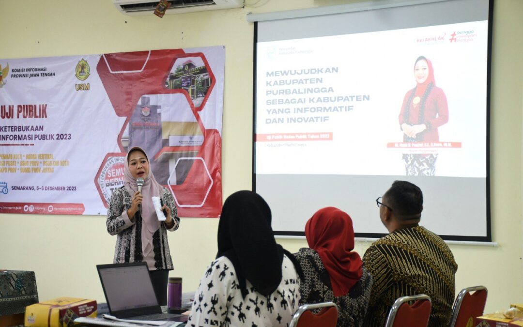 Uji Publik Komisi Informasi, Bupati Tiwi Paparkan Inovasi Digital Pelayanan Publik