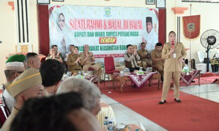 Halalbihalal di Mrebet-Bobotsari, Bupati Tiwi Berkomitmen Tingkatkan Status Desa Jadi Mandiri