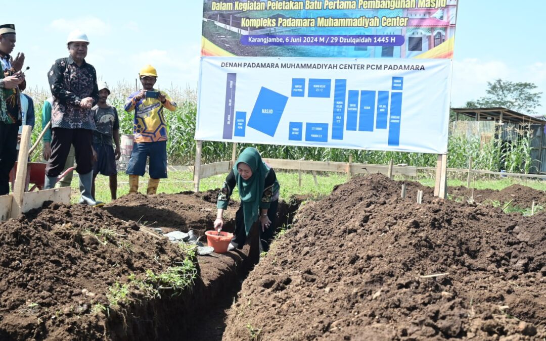 Hadiri Peletakan Batu Pertama, Bupati Siap Bantu Pengembangan Padamara Muhammadiyah Center