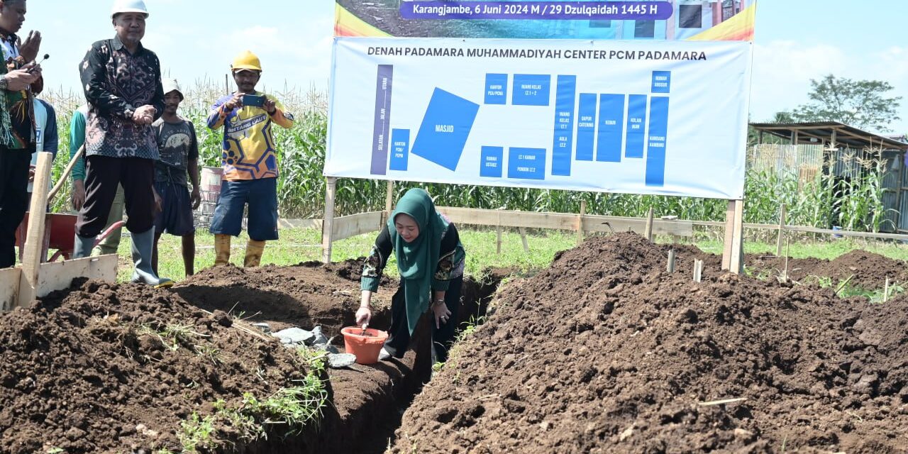 Hadiri Peletakan Batu Pertama, Bupati Siap Bantu Pengembangan Padamara Muhammadiyah Center