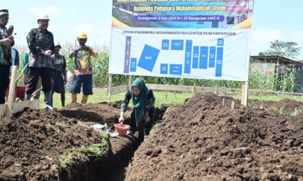 Hadiri Peletakan Batu Pertama, Bupati Siap Bantu Pengembangan Padamara Muhammadiyah Center