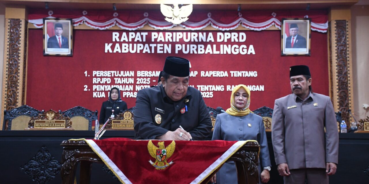 Rancangan KUA-PPAS Diserahkan, APBD Purbalingga Tahun 2025 Mulai Dibahas