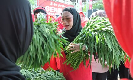 Galakkan Germas, Bupati Tiwi Borong Hasil Panen Kelompok Wanita Tani Banjaran