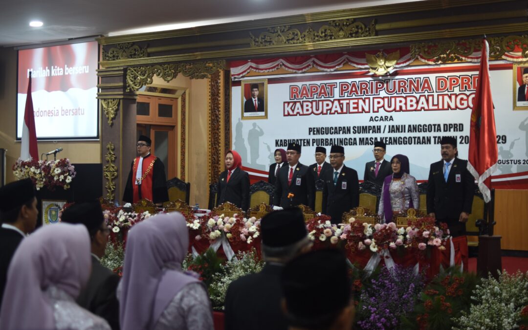 Hadiri Pengucapan Sumpah/Janji Anggota DPRD 2024 – 2029, Bupati Tiwi Sampaikan 2 Pesan Mendagri