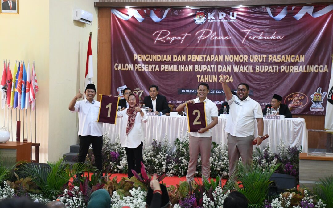 Pengundian Nomor Urut Pilbup Berlangsung Kondusif, Paslon Hadapi Masa Kampanye Mulai 25 September 2024