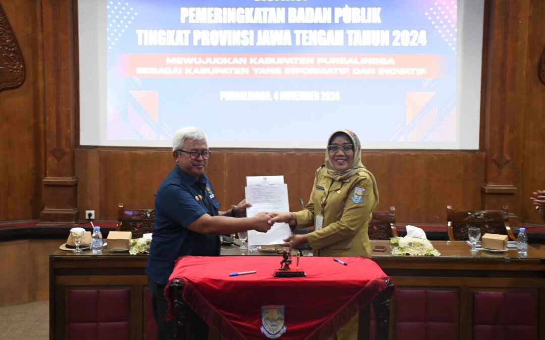 Visitasi Komisi Informasi Provinsi Jateng, Plt Bupati Sudono Dorong Purbalingga Jadi Kabupaten Informatif dan Inovatif