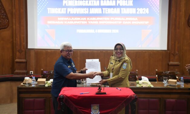 Visitasi Komisi Informasi Provinsi Jateng, Plt Bupati Sudono Dorong Purbalingga Jadi Kabupaten Informatif dan Inovatif