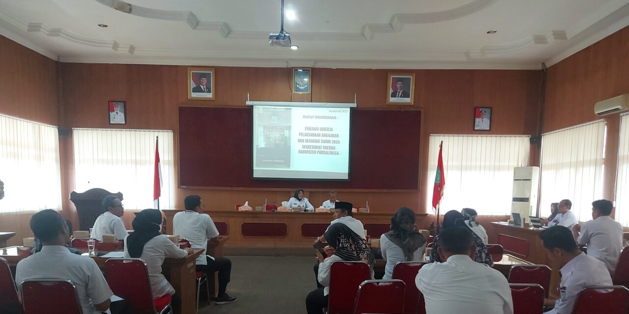 RAPAT EVALUASI KINERJA TAHUN 2024 DAN RENCANA KERJA TAHUN 2025 SEKRETARIAT DAERAH KABUPATEN PURBALINGGA