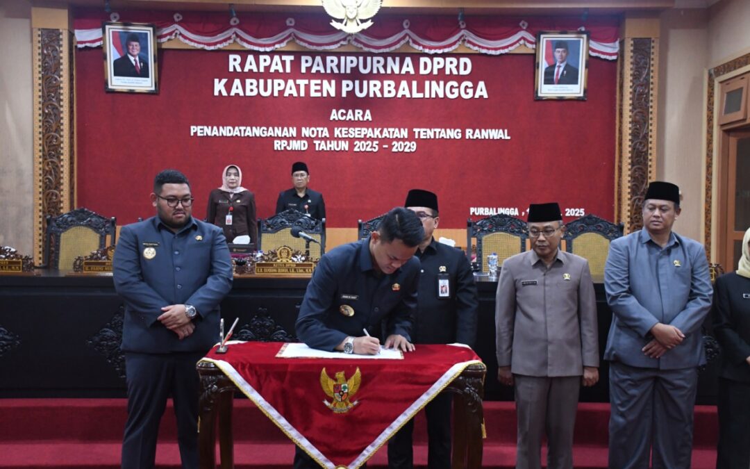 Bupati dan DPRD Purbalingga Sepakat: RPJMD 2025–2029 Jadi Kontrak Sosial Baru Antara Pemerintah dengan Masyarakat
