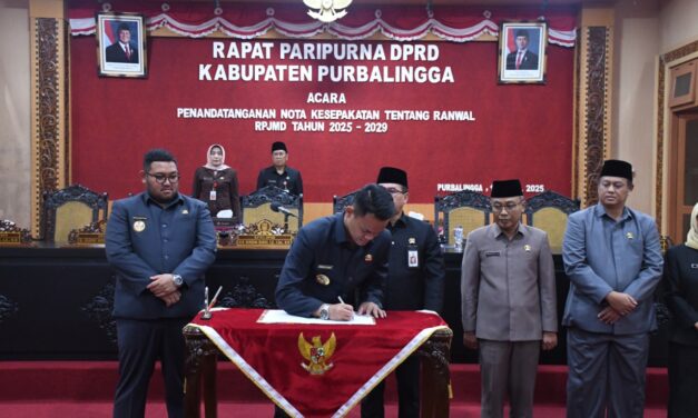 Bupati dan DPRD Purbalingga Sepakat: RPJMD 2025–2029 Jadi Kontrak Sosial Baru Antara Pemerintah dengan Masyarakat