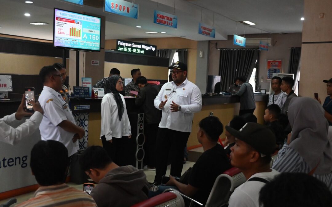 Wabup Dimas Pantau Langsung Pelayanan Pemutihan Pajak