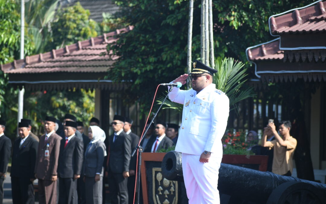 Pimpin Upacara Hari OTDA ke-XXIX, Wabup Dimas: Sinergi dan Inovasi Menuju Indonesia Emas 2045