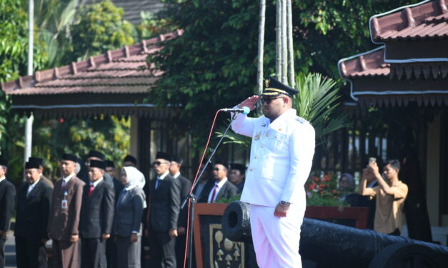 Pimpin Upacara Hari OTDA ke-XXIX, Wabup Dimas: Sinergi dan Inovasi Menuju Indonesia Emas 2045