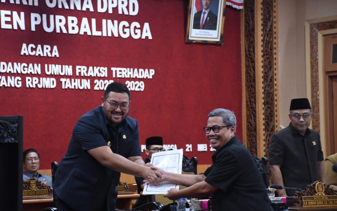 Seluruh Fraksi Setuju Raperda RPJMD Purbalingga 2025–2029 Dibahas Lanjut