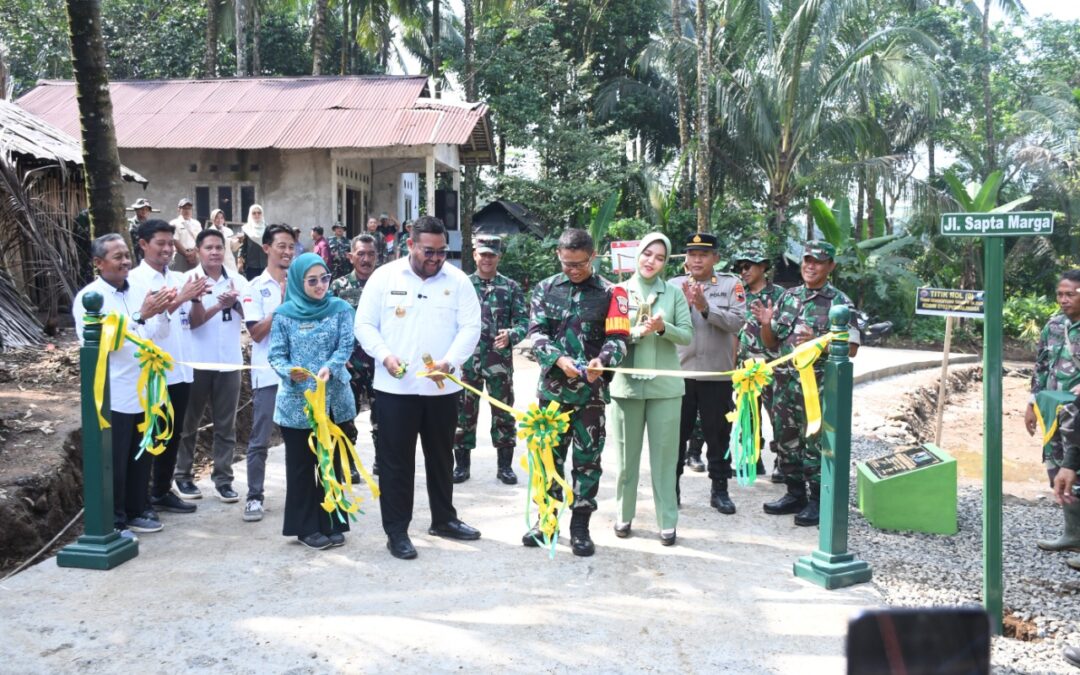 Jarak Tempuh Ponjen – Krangean Hemat 17 Km, Wabup Dimas Apresiasi Pembangunan Jalan Baru Hasil TMMD