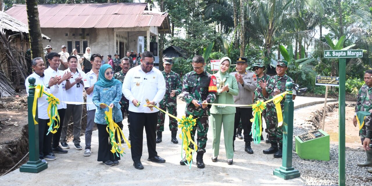 Jarak Tempuh Ponjen – Krangean Hemat 17 Km, Wabup Dimas Apresiasi Pembangunan Jalan Baru Hasil TMMD
