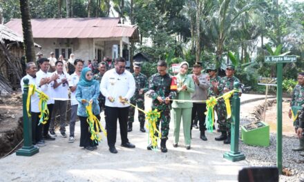 Jarak Tempuh Ponjen – Krangean Hemat 17 Km, Wabup Dimas Apresiasi Pembangunan Jalan Baru Hasil TMMD