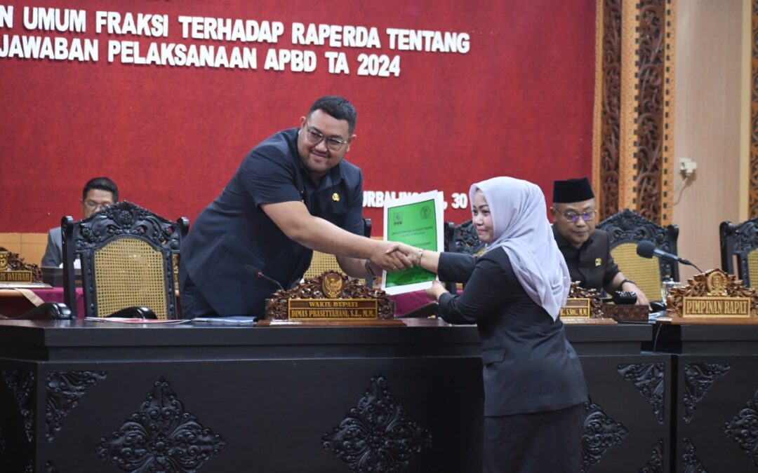 Pertanggungjawaban APBD 2024, Fraksi-Fraksi Apresiasi PAD Lampaui Target