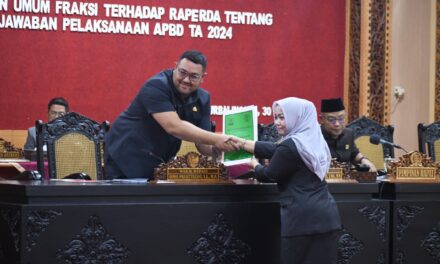 Pertanggungjawaban APBD 2024, Fraksi-Fraksi Apresiasi PAD Lampaui Target