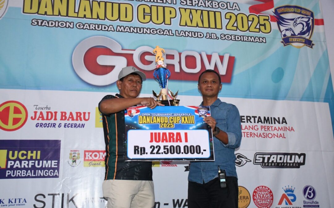 Sengitnya Final Danlanud Cup XXIII, Plt Bupati Dimas Bangga Klub Lokal Juara