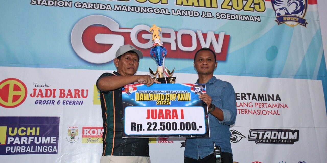 Sengitnya Final Danlanud Cup XXIII, Plt Bupati Dimas Bangga Klub Lokal Juara