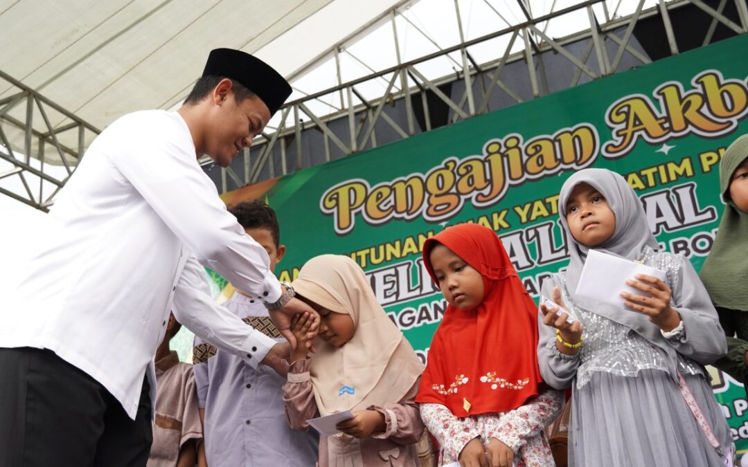 314 Anak Yatim Disantuni, Bupati Fahmi Apresiasi Kepedulian Sosial Pedagang Pasar Bobotsari 