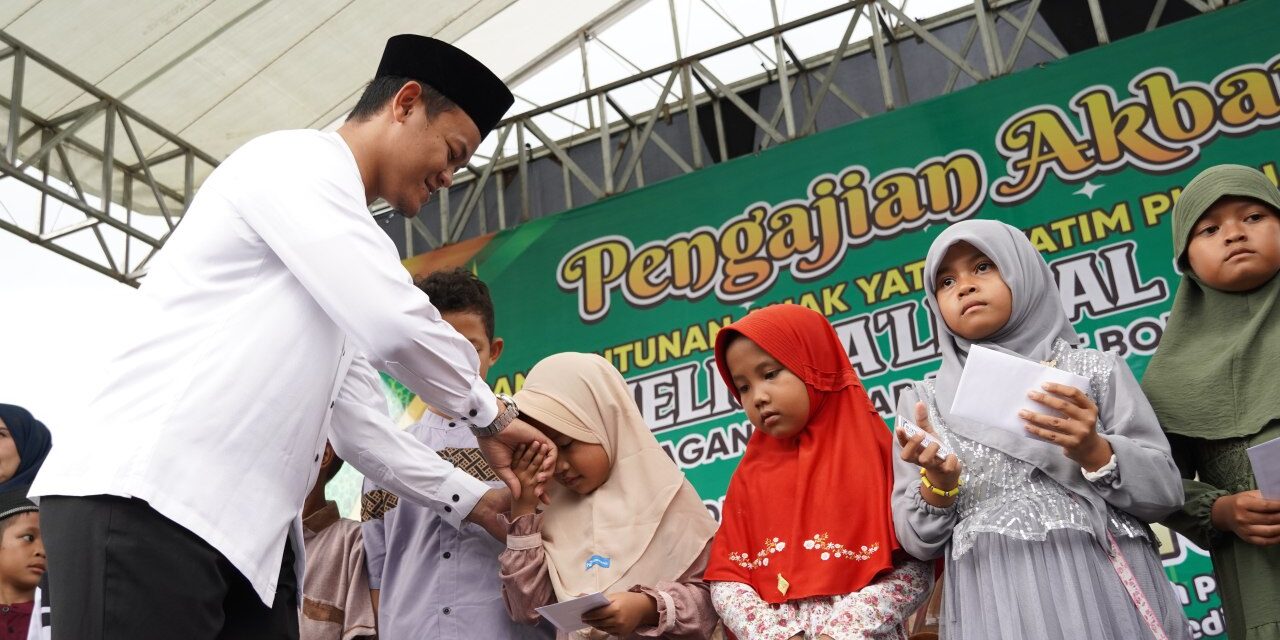 314 Anak Yatim Disantuni, Bupati Fahmi Apresiasi Kepedulian Sosial Pedagang Pasar Bobotsari 