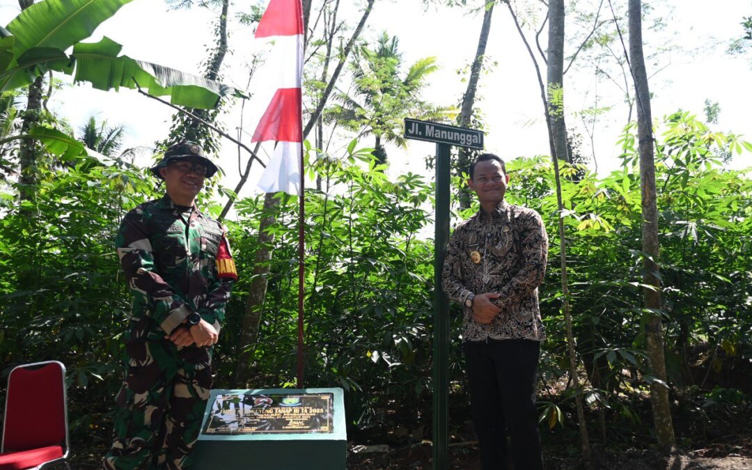 TMMD di Desa Tumanggal Rampung, Bupati Fahmi Resmikan Jalan Manunggal