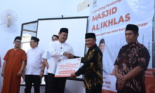 Dari Latihan Kultum Masa Sekolah, Kini Bupati Fahmi Ikut Bangun Masjid Kebanggaan Warga GPA