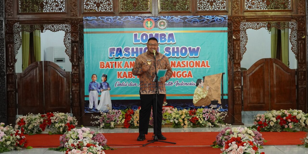 Fashion Show Batik Anak IGTKI, Wabup Dimas: Semua Punya Kesempatan Jadi Juara