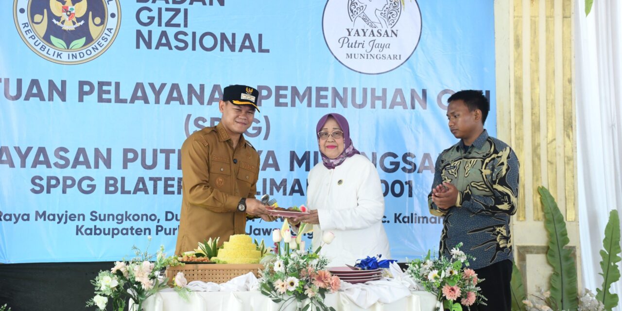 Resmikan SPPG Blater, Bupati Fahmi Dorong Dapur MBG Gunakan Bahan Lokal