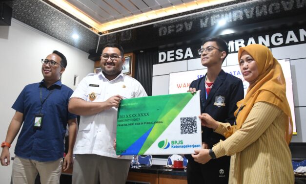 Wabup Dimas Beri Perlindungan BPJS Ketenagakerjaan Bagi Mahasiswa Co Ners UHB di Kembangan