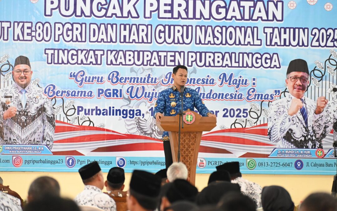 Puncak HUT ke-80 PGRI, Bupati Fahmi Ajak Guru Terus Belajar dan Adaptif Zaman
