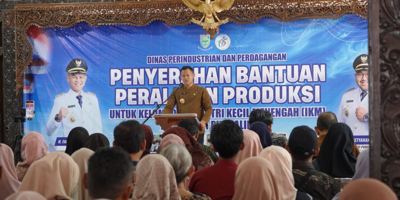 Bangkitkan Ekonomi Masyarakat, Bupati Fahmi Serahkan Hibah Produksi untuk 371 Pelaku IKM