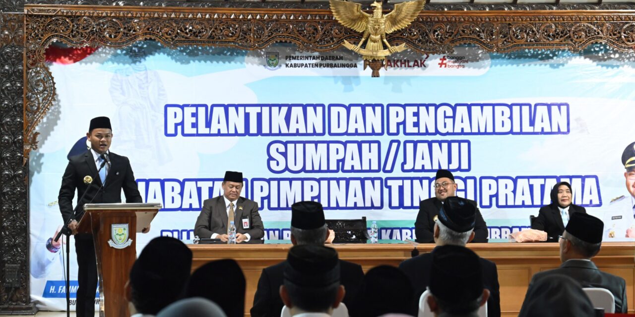 Susunan Perangkat Daerah Baru Pemkab Purbalingga, Lima Kepala Dinas Resmi Dilantik