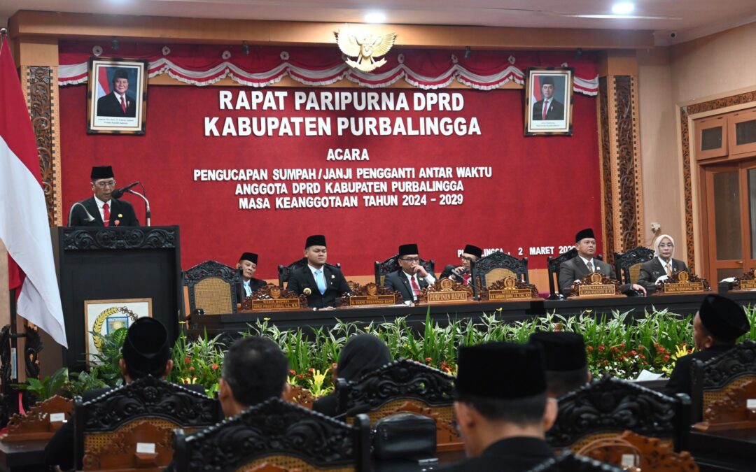 Slamet Resmi Jadi Anggota DPRD Purbalingga, Bupati Tekankan Amanah dan Integritas