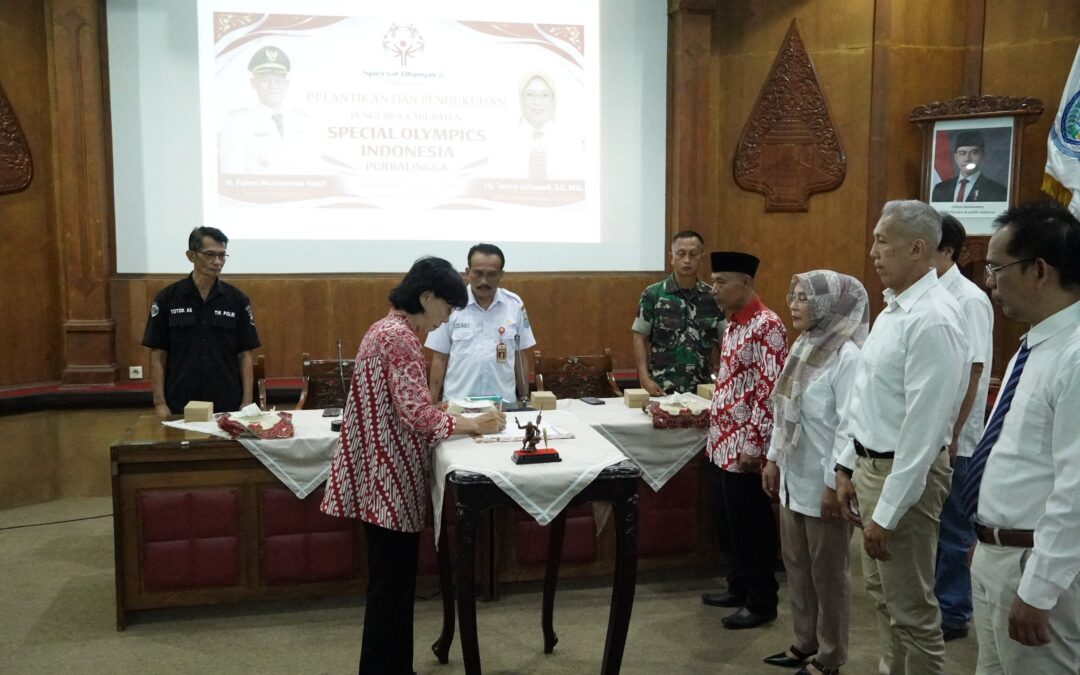 Pengurus SOIna Purbalingga Dilantik, Pemkab Tegaskan Komitmen Dukung Atlet Disabilitas