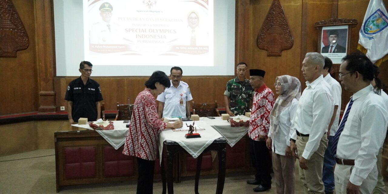 Pengurus SOIna Purbalingga Dilantik, Pemkab Tegaskan Komitmen Dukung Atlet Disabilitas