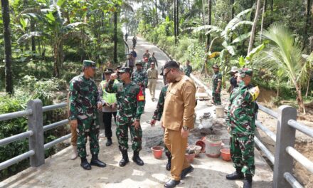 Progres Capai 80 Persen, Tim Wasev Mabes TNI AD Apresiasi Kinerja TMMD di Desa Krangean