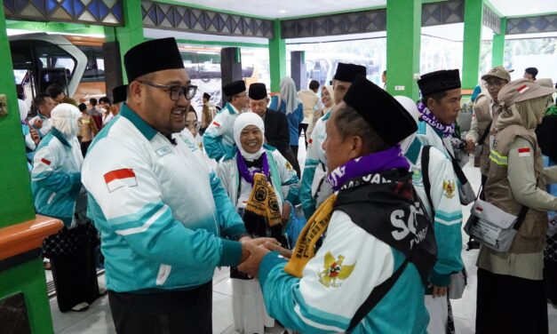 Sambut Calhaj di Donohudan, Wabup Dimas: Fokus Ibadah dan Jaga Kesehatan
