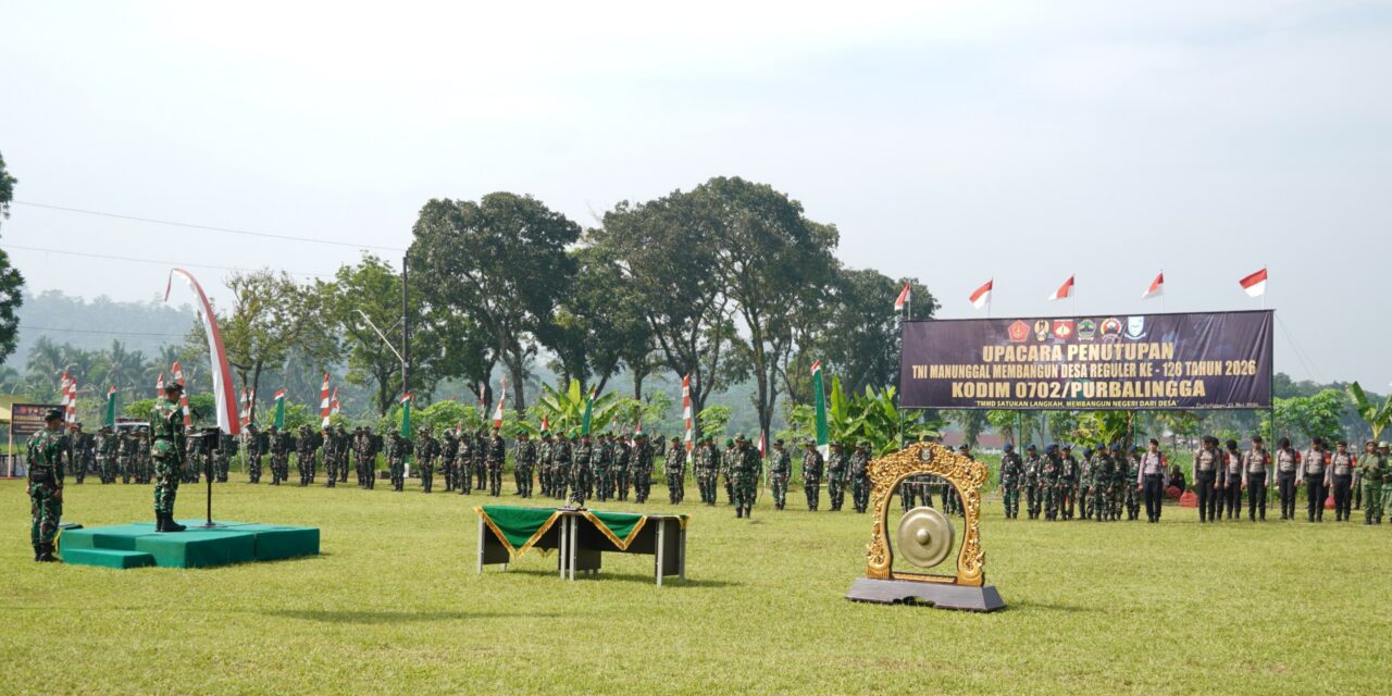 TMMD Reguler Ke-128 di Purbalingga Ditutup, Jalan Baru dan Infrastruktur Kini Dinikmati Warga