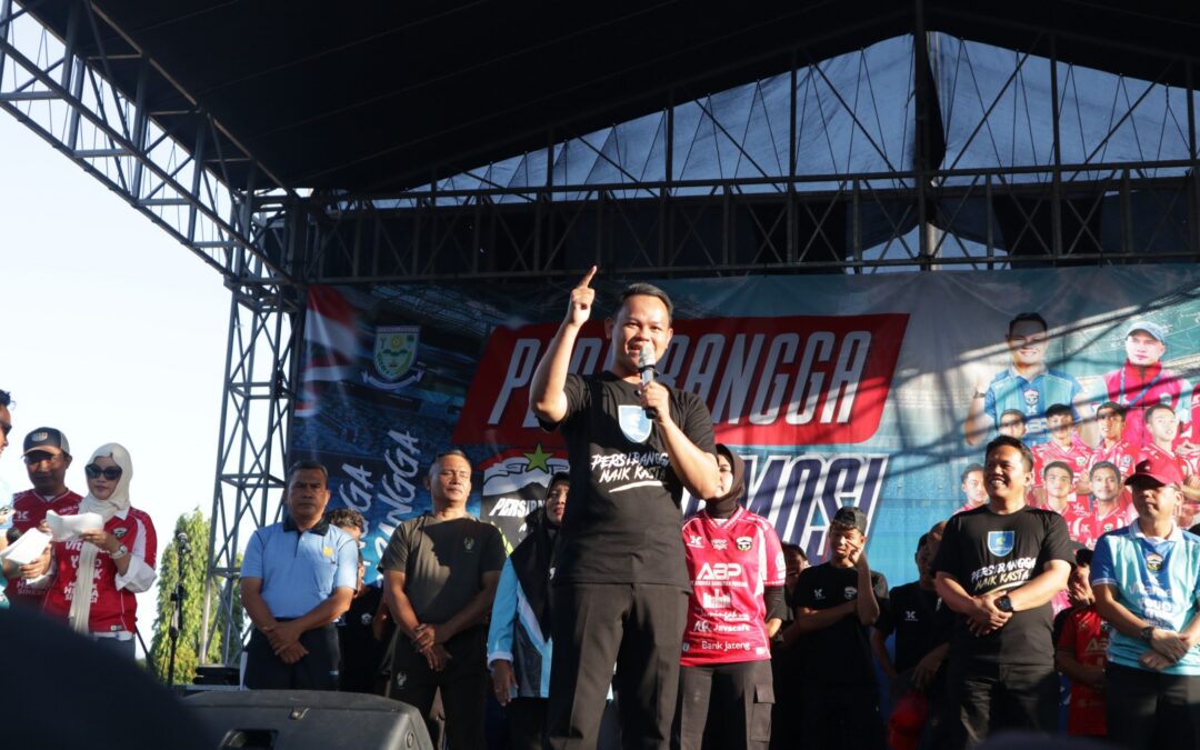 Persibangga Promosi ke Liga 3 Nusantara, Bupati Fahmi Pimpin Konvoi Perayaan Bersama Ribuan Suporter