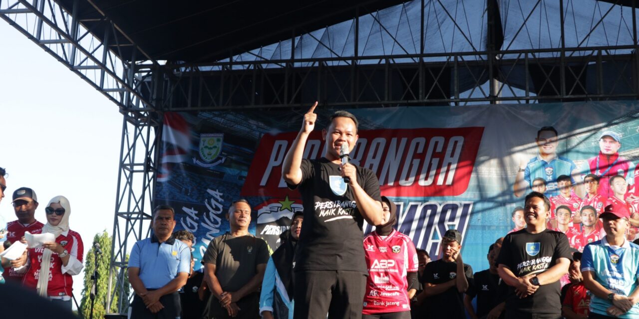 Persibangga Promosi ke Liga 3 Nusantara, Bupati Fahmi Pimpin Konvoi Perayaan Bersama Ribuan Suporter